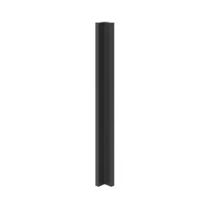 GoodHome Artemisia Innovo handleless matt graphite classic shaker Matt graphite Standard Corner post, (W)34mm