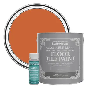 Rust-Oleum Tiger Tea Washable Matt Floor Tile Paint 2.5L