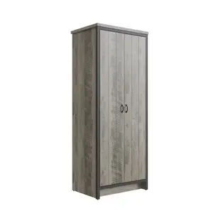 GFW Boston 2 Door Wardrobe Grey