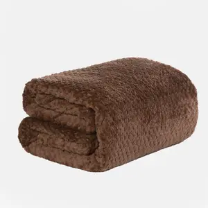 Luxury Large Waffle Honeycomb Mink Warm Throw