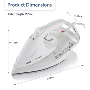 Minky White Steam iron, 2200W