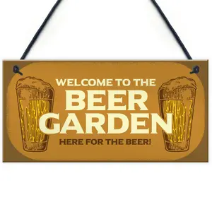 Funny Garden Sign Home Bar Man Cave Garden Plaque Gift For Men New Home Gift