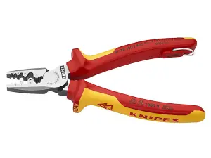 Knipex VDE Crimping Pliers with Tether Point 180mm