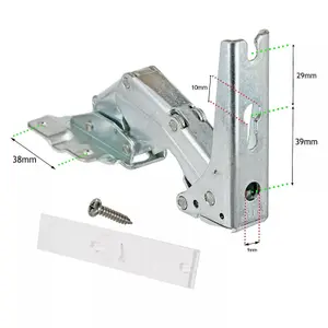 SPARES2GO Integrated Fridge Door Hinges for Hotpoint HUL161I HUT161I HUZ121 HUL162 HUL1611