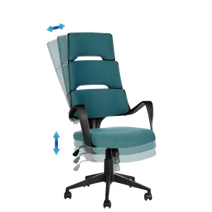 Beliani Modern Office Chair Blue GRANDIOSE