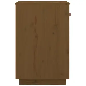 Berkfield Desk Cabinet Honey Brown 40x50x75 cm Solid Wood Pine