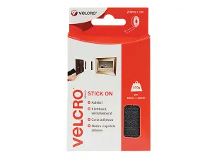 VELCRO Brand VELCRO Brand Stick On Tape 20mm x 1m Black