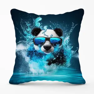 Panda Splashart Water Cushions 60cm x 60cm