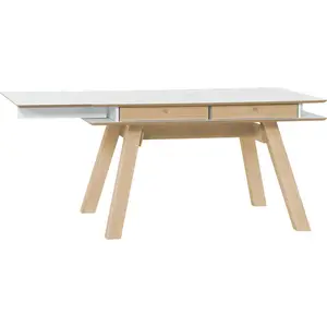 Reba Extendable Dining Table White