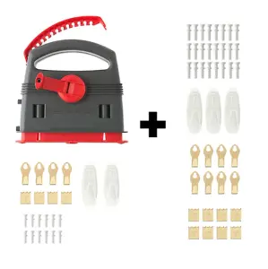 Takker Easy One-Step Hardwall Picture Frame Hanging Tool Kit  78 pieces included