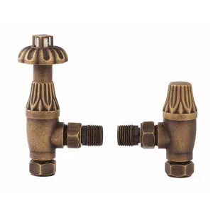 Westminster Thermostatic Radiator Valve Antique Copper (Pair)