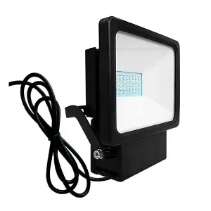 Eterna POLY30 Polycarbonate LED Floodlight Fitting 30W (Black)