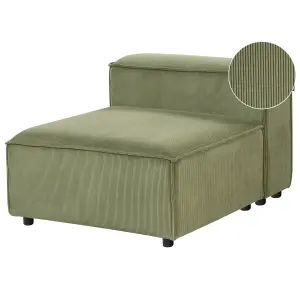 Jumbo Cord 1-Seat Section Green ARDAL