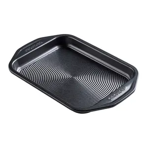 Circulon Ultimum Black Rectangle Carbon Steel Freezer Safe Non-Stick Bakeware Set Pack of 3