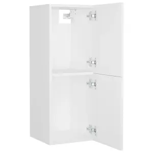 Berkfield Bathroom Cabinet White 30x30x80 cm Engineered Wood