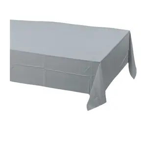 Creative Party Rectangular Party Table Cover Grey (One Size)