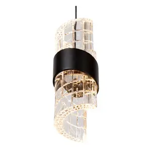 Lucide KLIGANDE - Pendant light - 13 cm - LED - 1x9W 2700K - Black