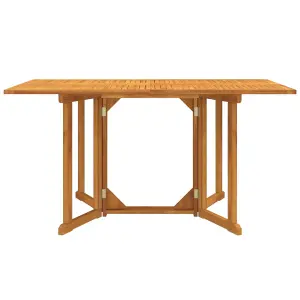 Berkfield Folding Butterfly Garden Table 150x90x75 cm Solid Wood Teak