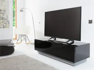 Element TV-Stand with 1 Flap Black 1250