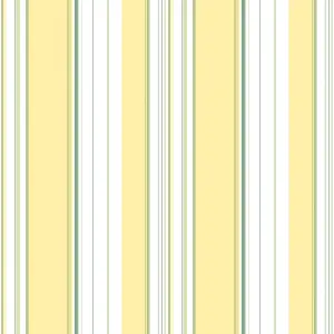 Galerie Just Kitchens Yellow Multi Stripe Wallpaper Roll