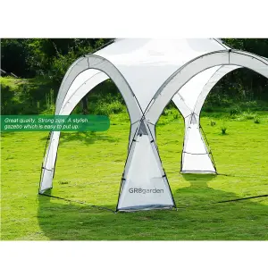 Dome Event Shelter Waterproof Gazebo UV Protection Tent & Side Walls 3.5m x 3.5m