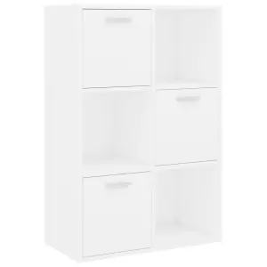 Berkfield Storage Cabinet White 60x29.5x90 cm Engineered Wood