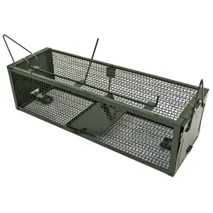 Rat Squirrel Trap Heavy Duty Metal Humane Vermin Mouse Rodent Cage Pest Catcher