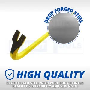 18in Wrecking Bar Heavy Duty Durable Tool DIY Equipment Forged Steel