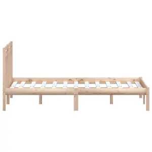 Berkfield Bed Frame Solid Wood Pine 120x200 cm