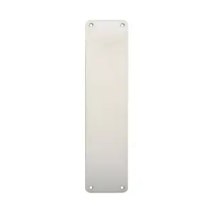 Plain Door Finger Plate 350 x 75mm Bright Stainless Steel Push Plate