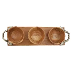 Interiors by Premier Vine Acacia Wood Serving Dish Set