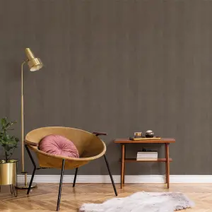 Galerie Botanica Brown Small Weave Plain Smooth Wallpaper