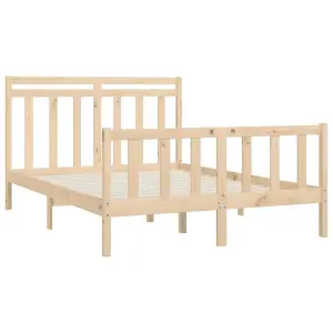 Berkfield Bed Frame Solid Wood Pine 120x200 cm