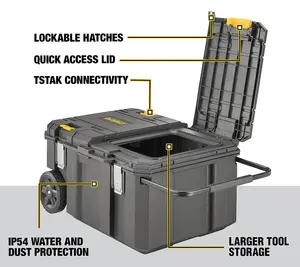 Dewalt DWST17871-1 TSTAK Rolling Job Chest IP54 Toolchest Stacking +2x Tool Box