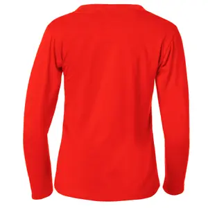 Women's Long-Sleeved Top - red XL