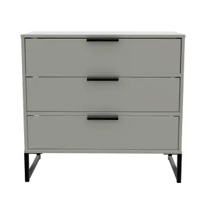 Madrid 3 Drawer Chest in Dusk Grey (Ready Assembled)