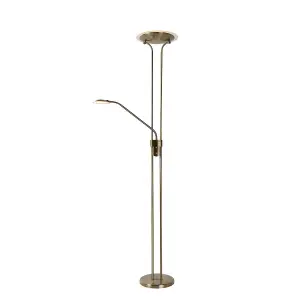 Lucide Champion-Led Modern Floor Reading Lamp - LED Dim. - 3000K - Bronze