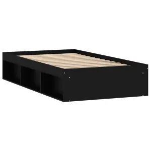 Berkfield Bed Frame Black 100x200 cm