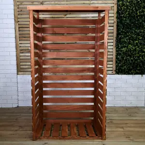 157cm x 88cm Large Wooden Outdoor Garden Patio Log Store Shed