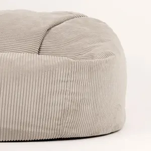 icon Soul Giant Corduroy Bean Bag Natural 2-Seater Bean Bag Chair