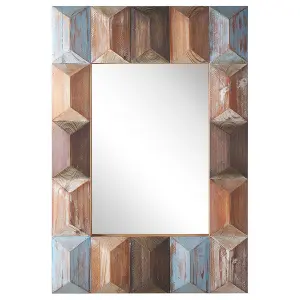 Wall Mirror HIZOTE Wood Dark Wood