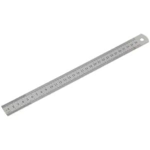 Premium 300mm Steel Ruler with Metric and Imperial Markings for Precision Measurement