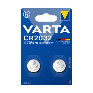 Varta CR2032 Coin cell batteries, Pack of 2