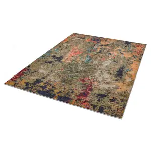 Multicolor Modern Easy to Clean Abstract Rug For Dining Room-80cm X 150cm