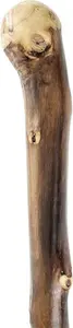 Natural Chestnut Knob Handle Wooden Walking Stick