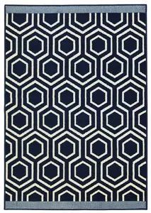 Maestro Collection Honeycomb Design in Navy  3035 X011