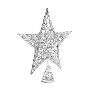 Star Tree Topper Silver / 28cm H x 25cm W