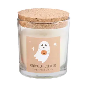 Something Different Ghostly Vanilla Halloween Candle Jar White (One Size)