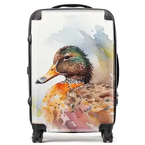 Mallard Watercolour Suitcase - Medium