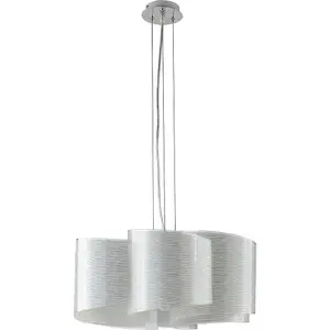 Luminosa JOYCE 6 Light Pendant Ceiling Light White 60x25cm